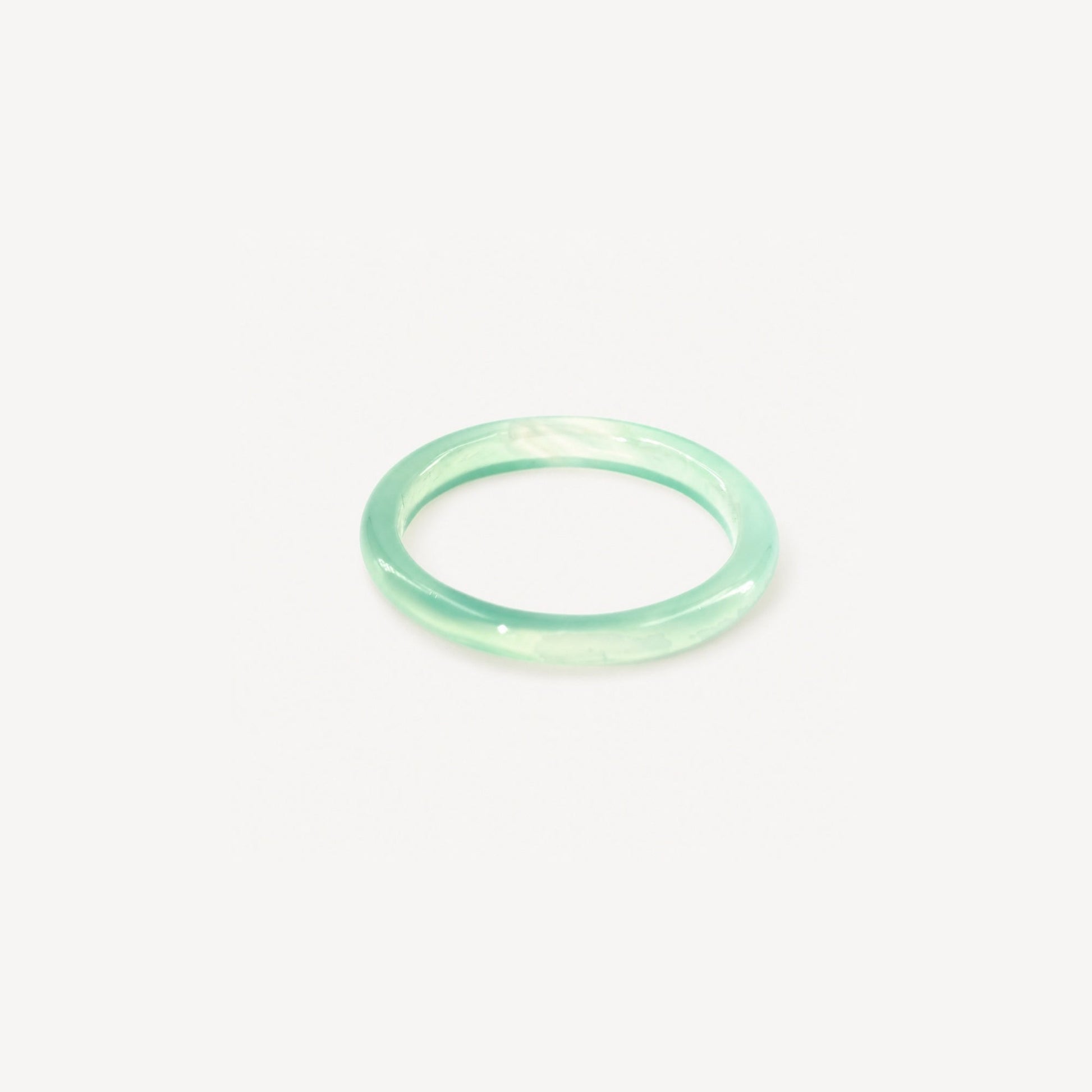Mint Green Jade Stacking Ring