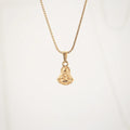 Gold Laughing Buddha Pendant Necklace - Waterproof