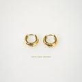 Bold Huggie Hoops - 12mm Waterproof 18K Gold Earrings