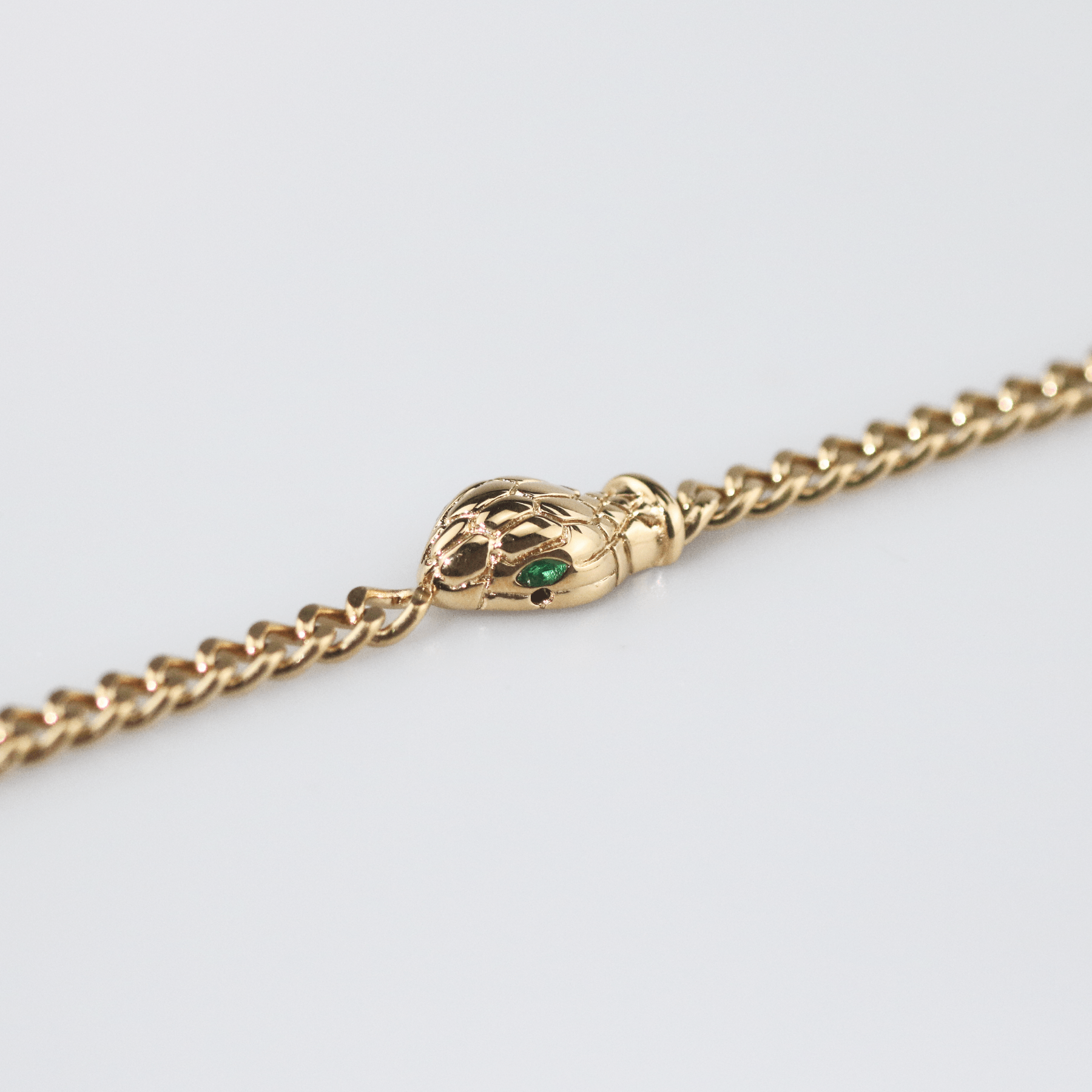 Snake Head-Chain Bracelet