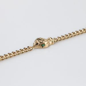 Snake Head-Chain Bracelet