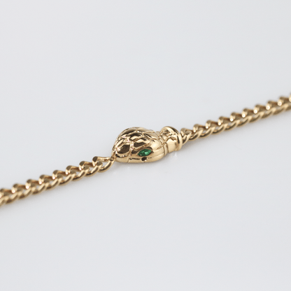 Snake Head-Chain Bracelet