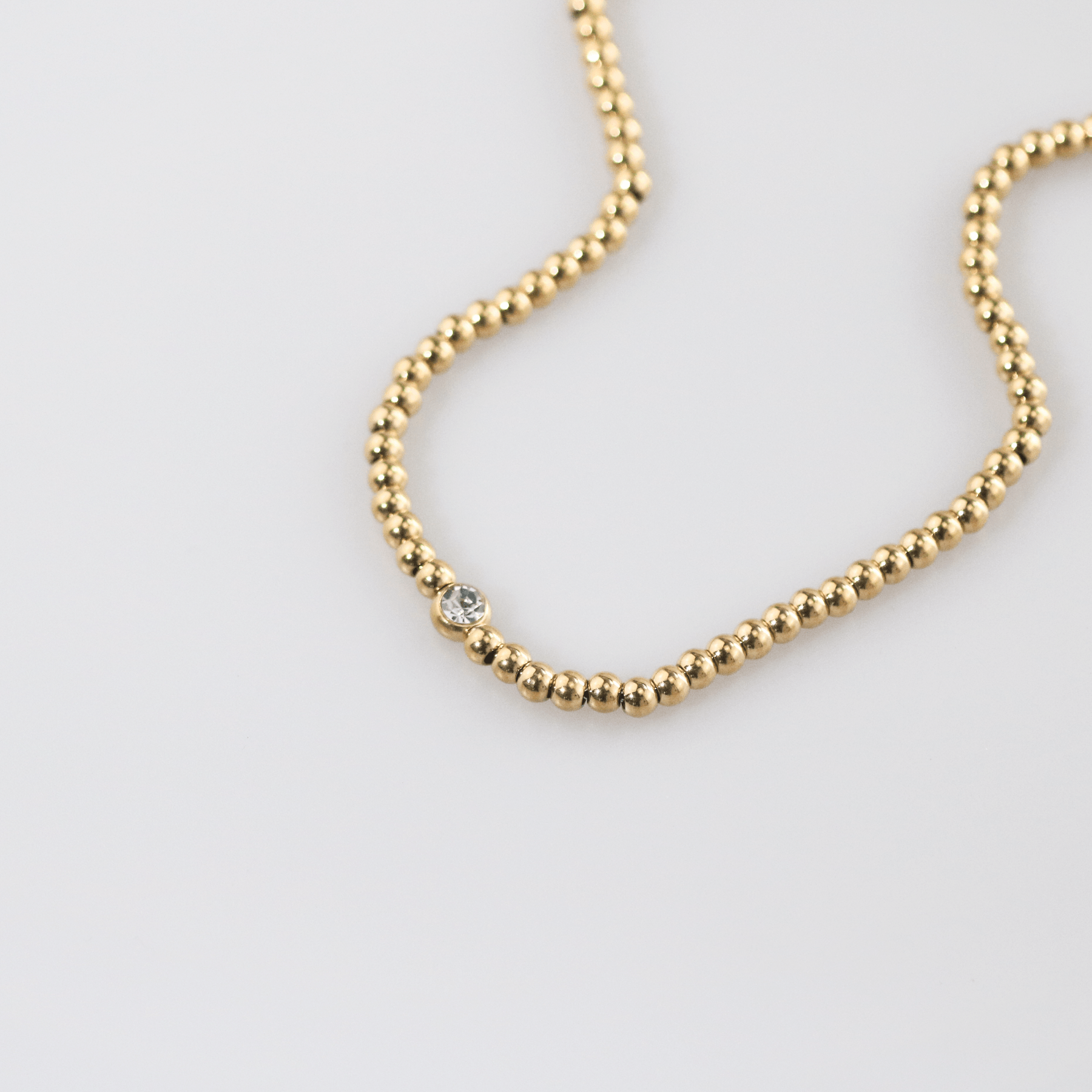 Solitaire Beaded-Necklace