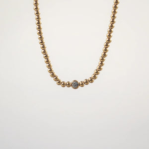 Solitaire Beaded Necklace