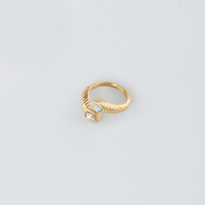Spiral CZ Bypass - Ring