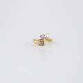 Spiral CZ Bypass Ring