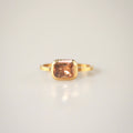 Meideya Jewelry Square Honey Quartz Ring