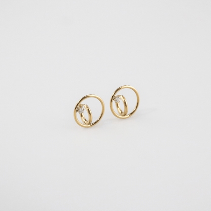  Starlit Whisper Huggie-Earrings 