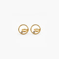 Starlit Whisper Huggie Earrings – Waterproof 18k Gold