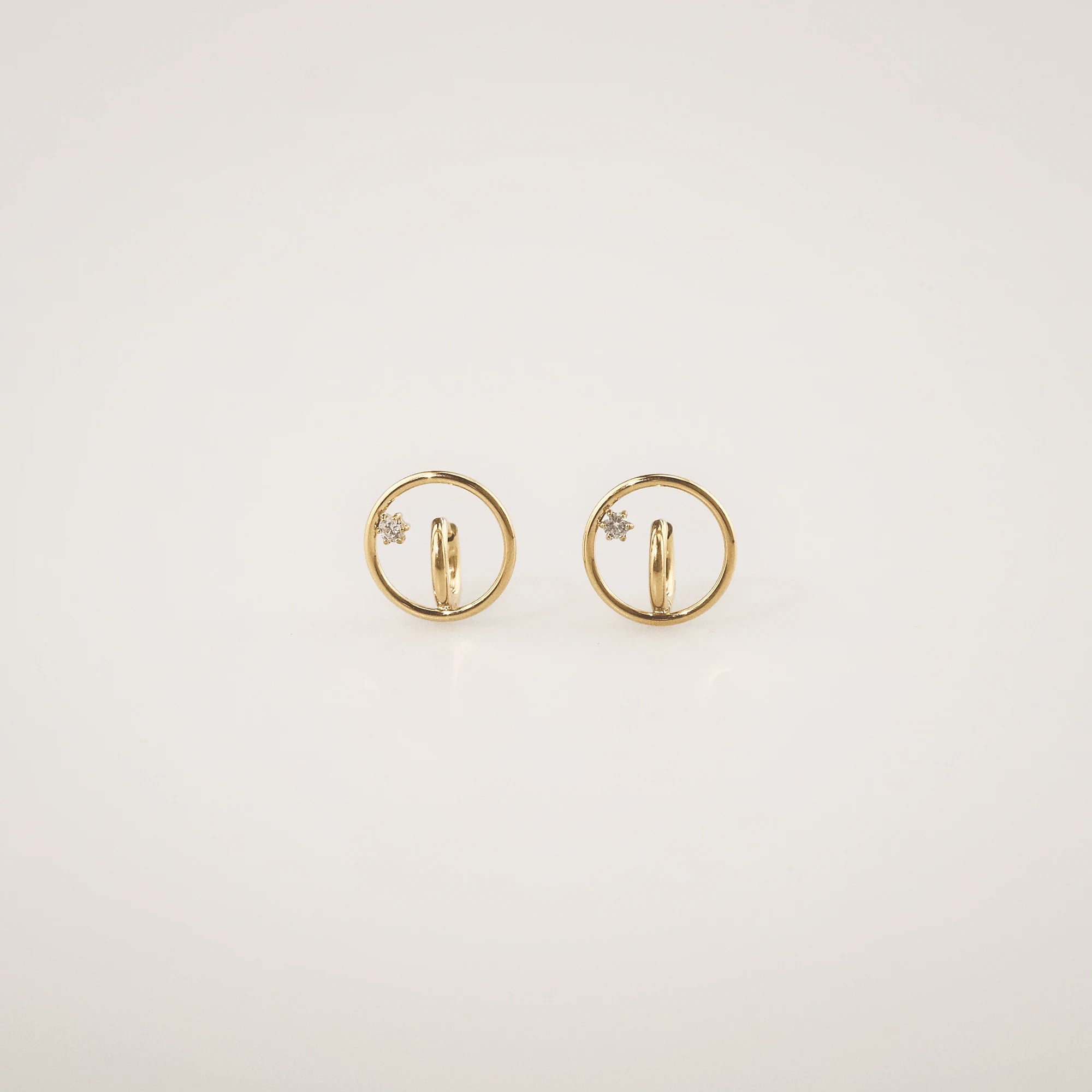  Starlit Whisper Huggie Earrings 