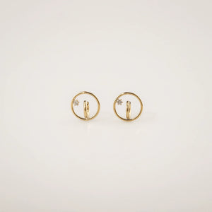  Starlit Whisper Huggie Earrings 