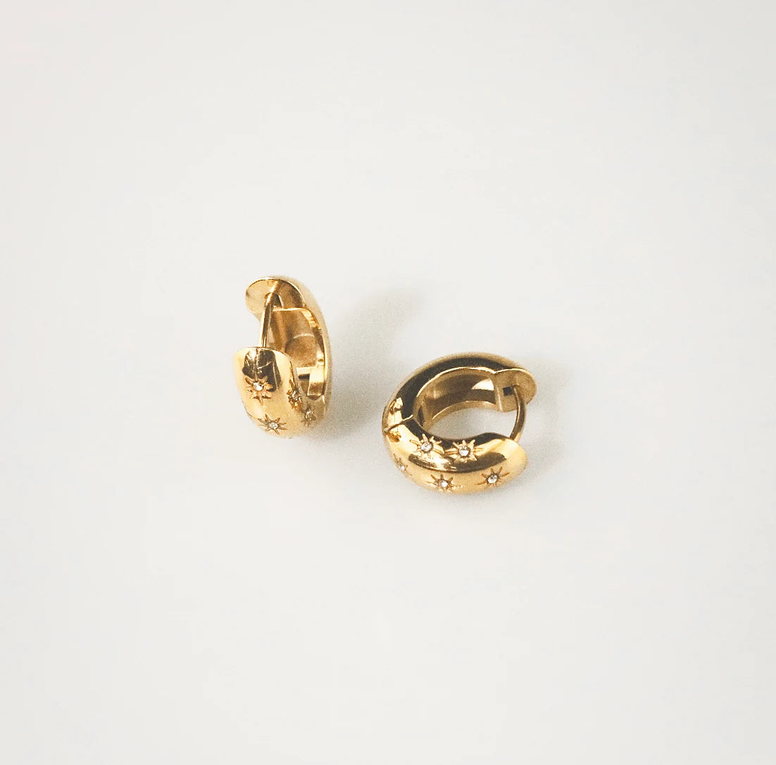 Meideya jewelry Starry Hoops
