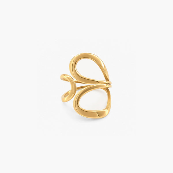 Statement Flow Ring — Waterproof Tarnish-Free