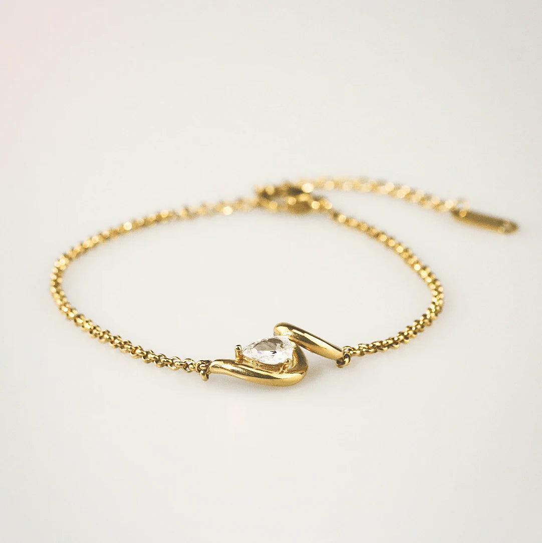Meideya jewelry Teardrop Curve Bracelet