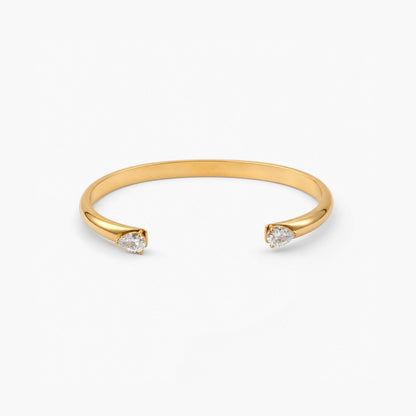 Tearlight Design Cuff Bracelet — Waterproof Gold
