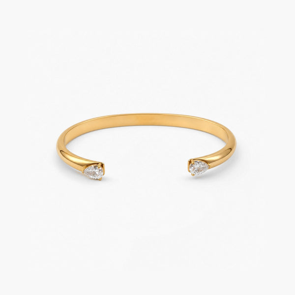 Tearlight Design Cuff Bracelet — Waterproof Gold