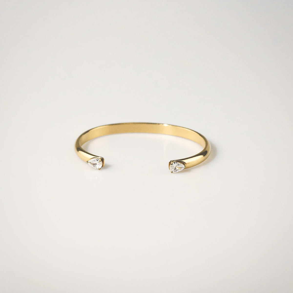 Tearlight cuff bracelet in stainless steel jewelry collection