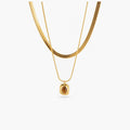 Eve Layered Necklace - Tiger's Eye