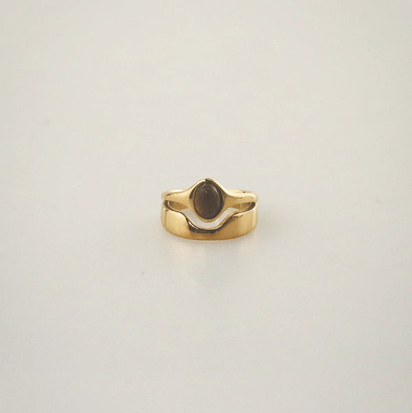 Hugo Ring - Tigers Eye | Waterproof Stainless Steel Ring