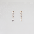 Triple CZ Drop Earrings 