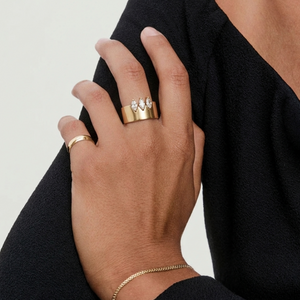 Triple Marquise CZ -Band Ring