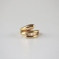 Triple Row Hug Ring - 18k Gold Plated Stainless Steel