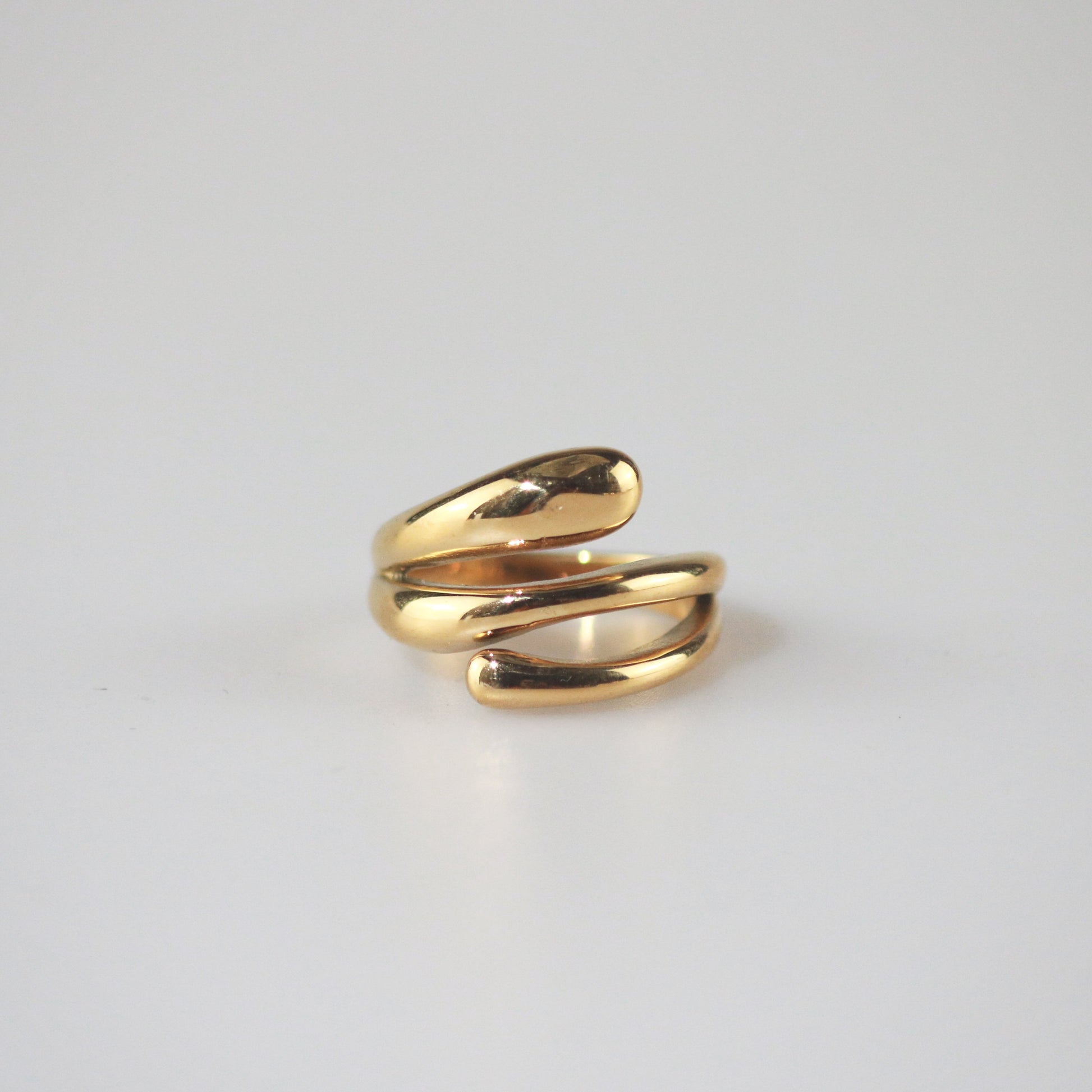 Gold Triple Row Ring