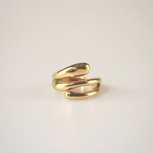 Meideya Jewelry Gold Triple Row Ring