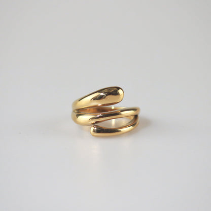 Gold Triple Row Ring