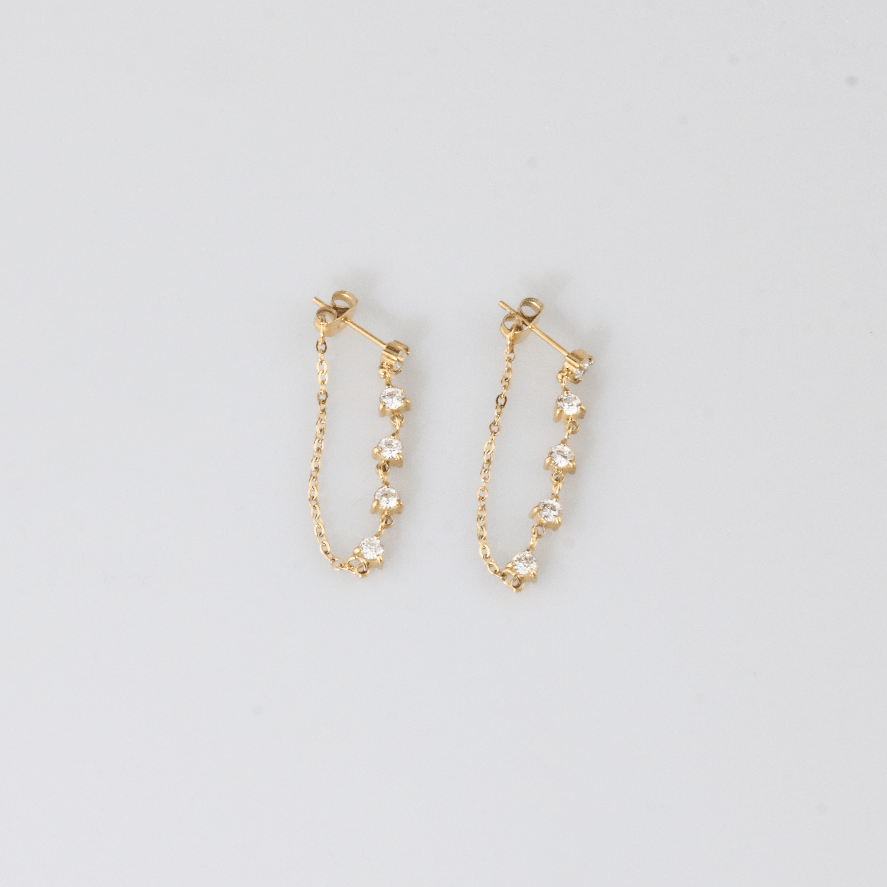 Twinkling -Chain Earrings