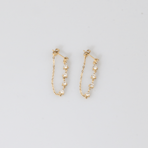 Twinkling -Chain Earrings