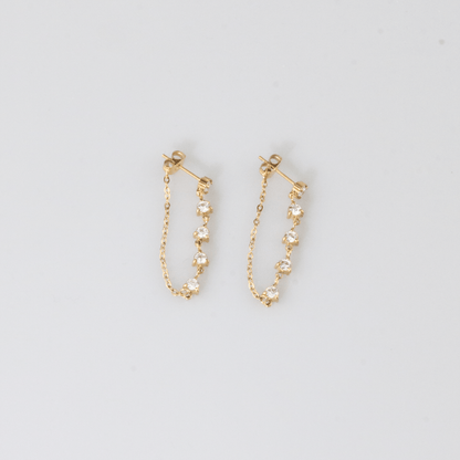 Twinkling -Chain Earrings