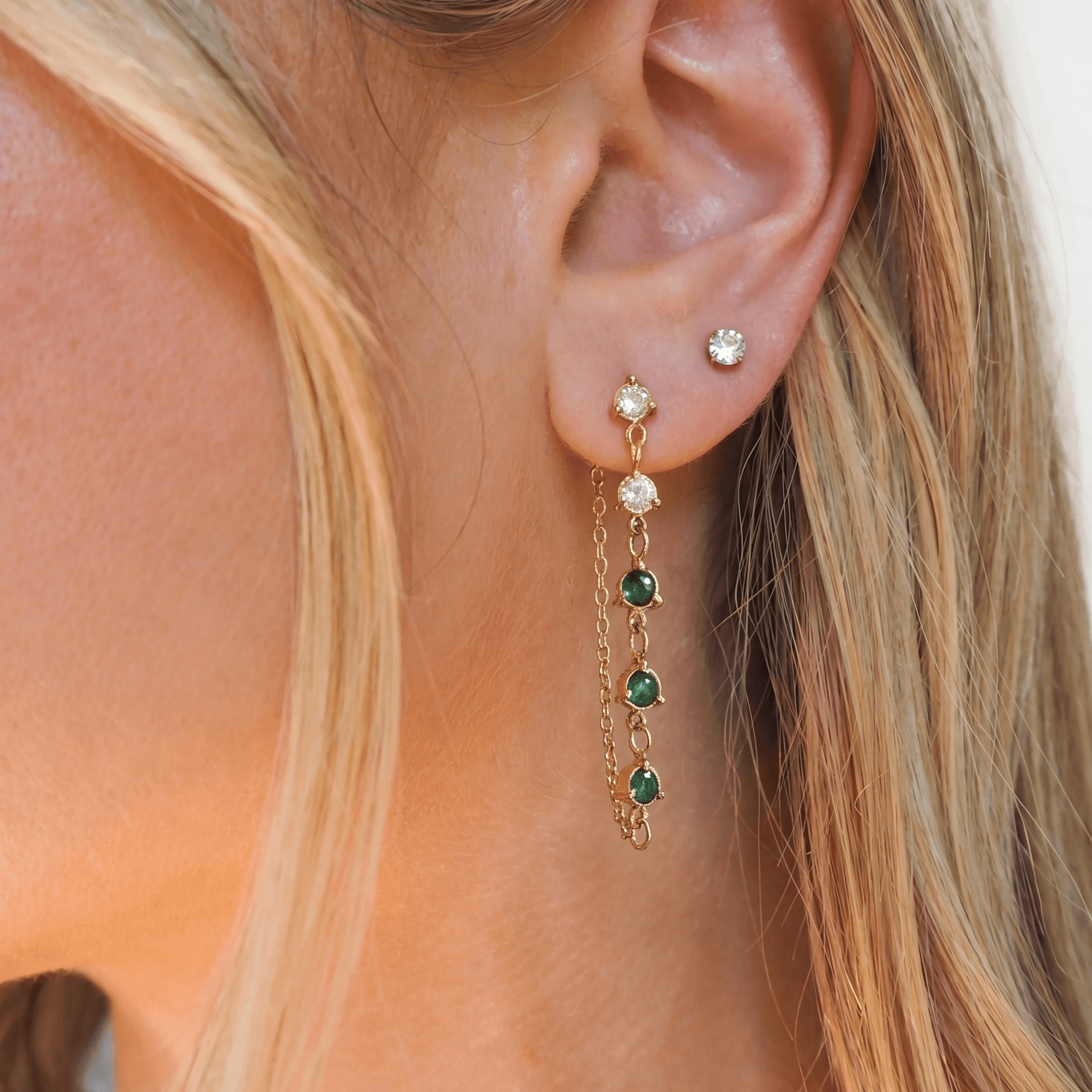 Twinkling Chain Earrings