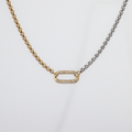 Two Tone Carabiner Necklace