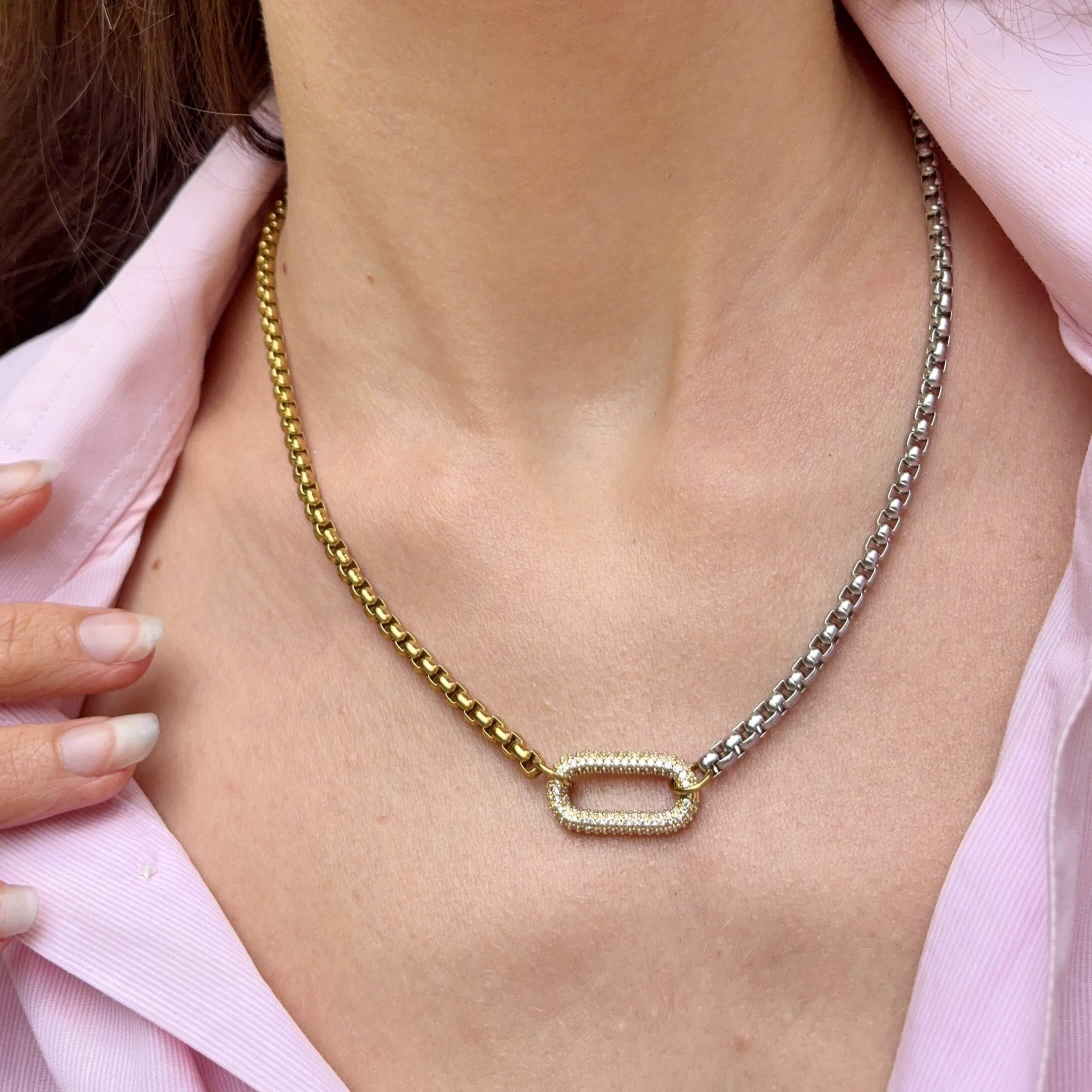 Two_Tone_Carabiner_Necklace
