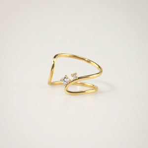 Meideya Jewelry Vera Curve Twin Ring