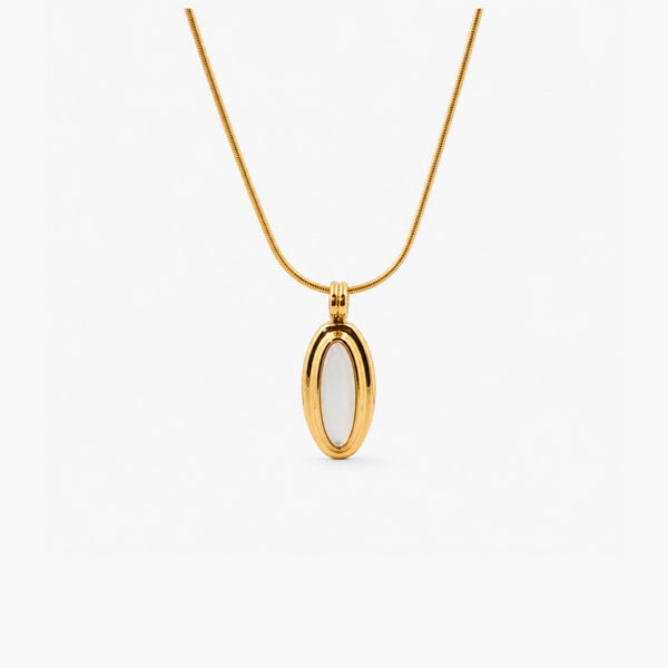 Vintage Mother of Pearl Pendant Necklace – Stylr