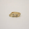 Vivi Thin Ring — 14k Gold Plated Sterling Silver with CZ