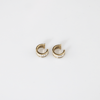 White Baguette -Ear Cuff