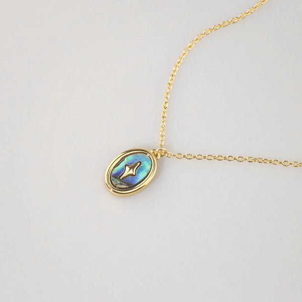 Starry Abalone Pendant Necklace — Ocean Hues