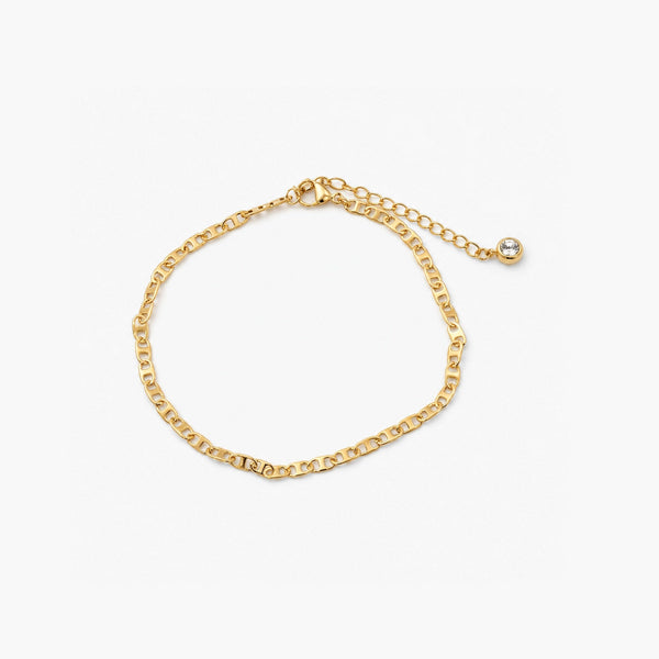 Anchor Chain Anklet — Waterproof Gold Anklet