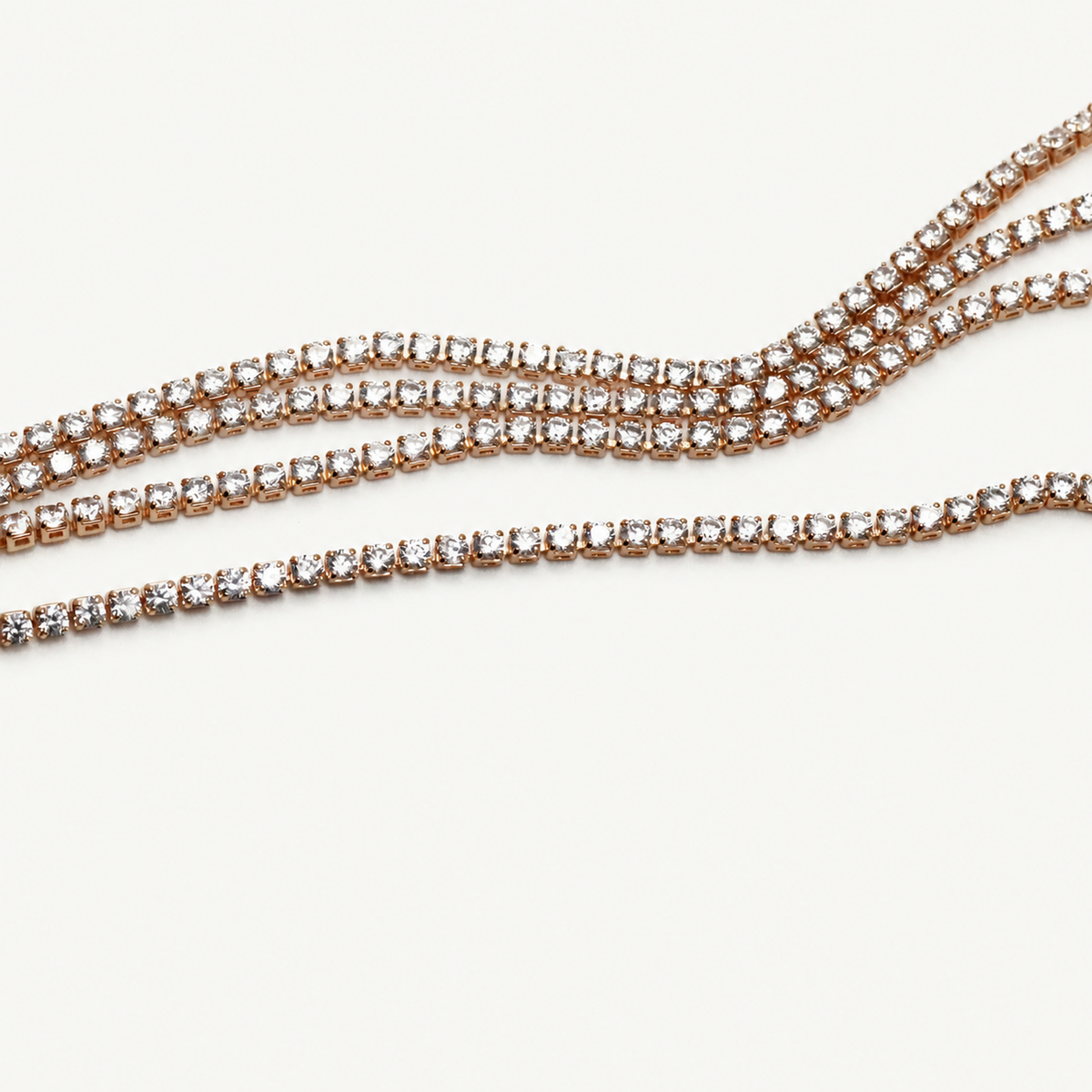 Gold Plated Cubic Zirconia Tennis Necklace