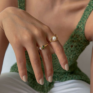 meideya jewelry aurora pearl ring 