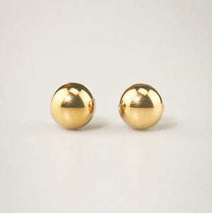 ball earrings gold