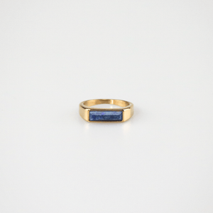 bar lapis lazuli ring