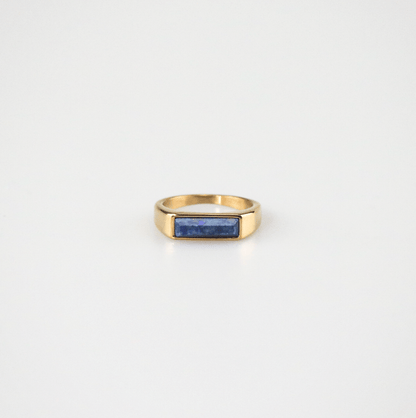 bar lapis lazuli ring