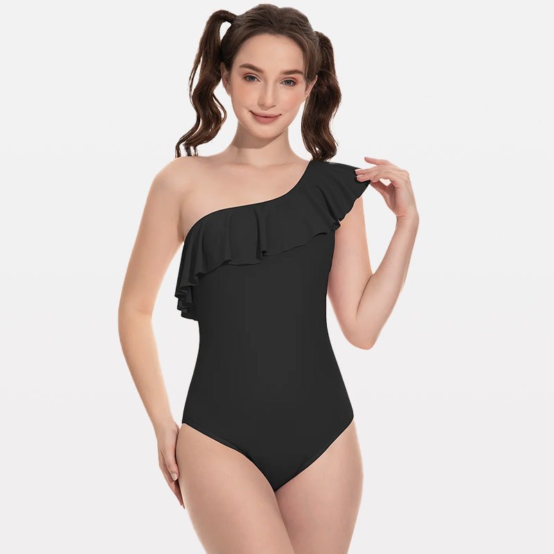 Beautikini One Piece One Shoulder Leakproof Period Swimwear - Stylr