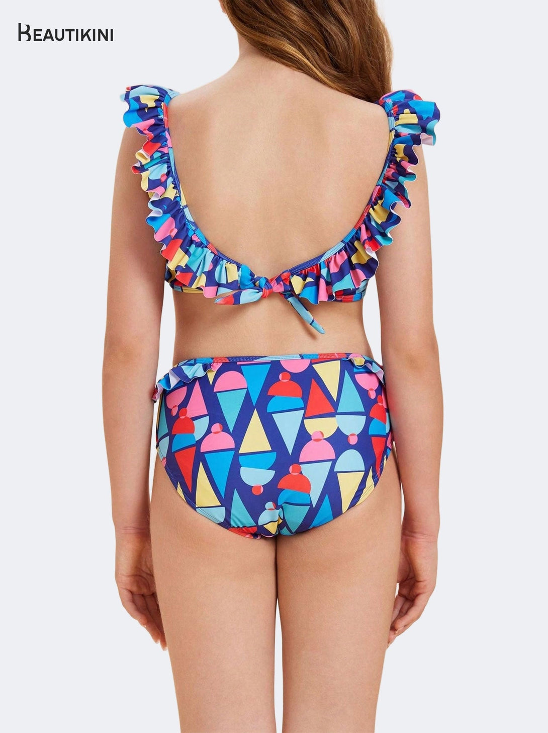 BEAUTIKINI: Ruffles & Geometric Patterns in Summer - Stylr