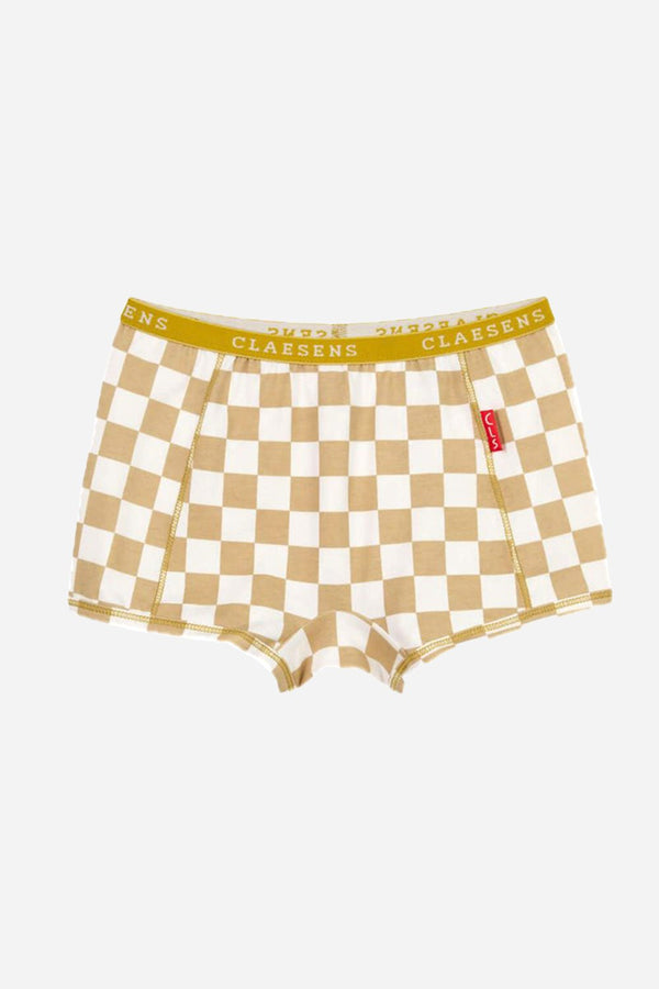 Beige Checker - Stylr