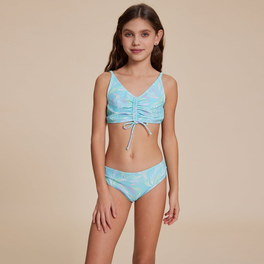 Blue Fresh Floral Bikini - Stylr